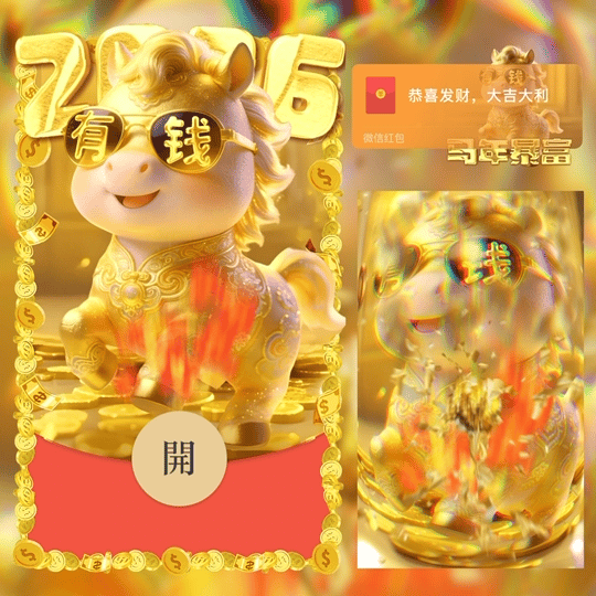 【卡密兑换】微信红包封面『2026马年暴富/新年快乐/动态/LM』